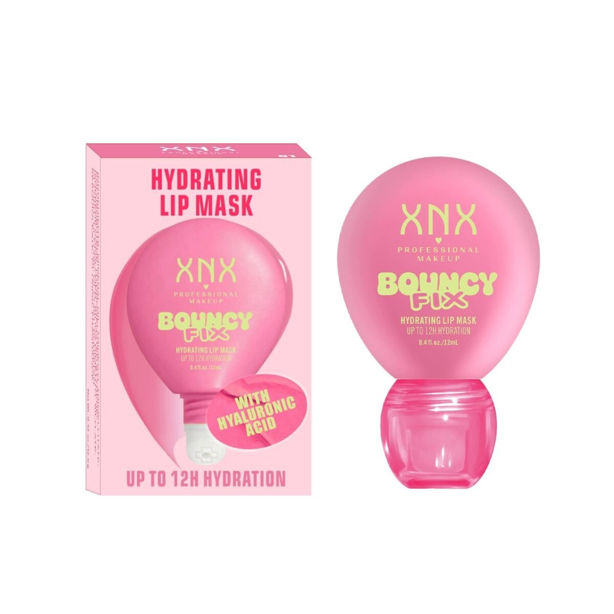 2 in 1 Hydrating Tinted Lip Gloss Lip Mask, Day & Night Moisturizing Lip Oil