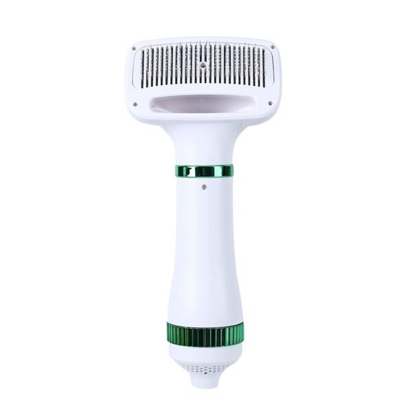 2 in 1 Pet Hair Dryer Brush, Portable Dog Grooming Blower with Slicker Comb, Low Noise Pet Hair Drying & Brushing Tool for Dogs & Cats